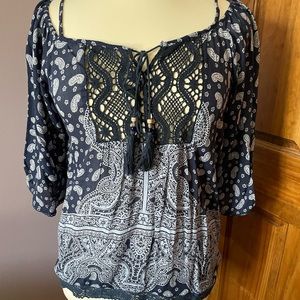 Cute boho style blouse